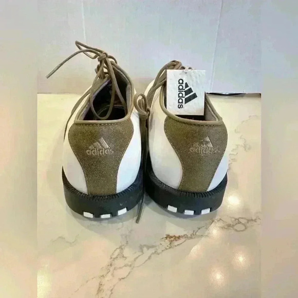 NWT - Adidas Women's Tan & White SADD Ritual Saddle Golf Shoes (Size 10) - Picture 8 of 10